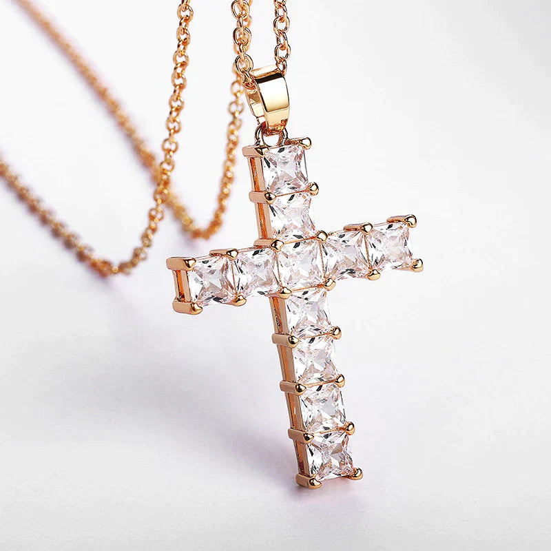 Crystal Cross Necklace
