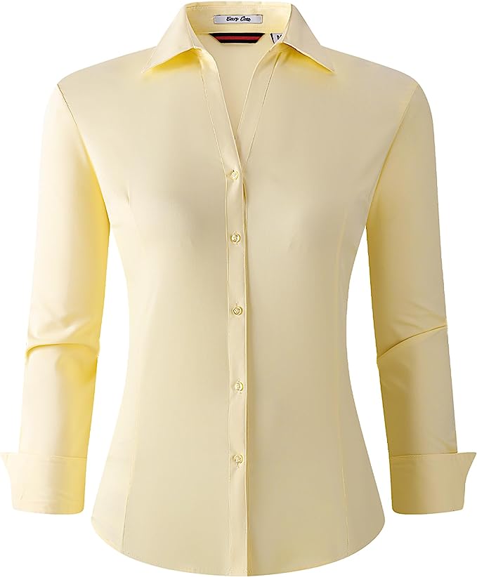 Casual Long Sleeve Work Blouse