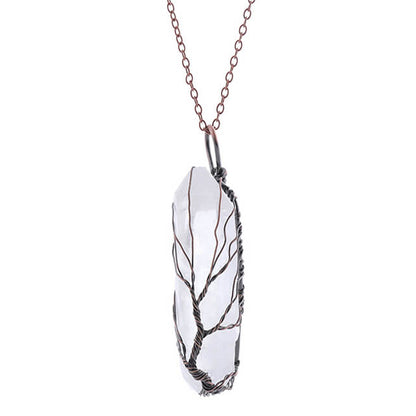 Quartz Tree of Life Necklace