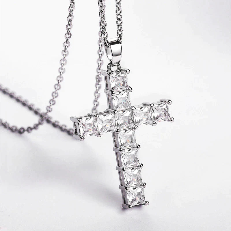 Crystal Cross Necklace
