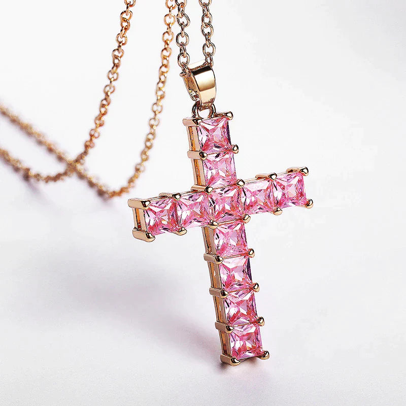 Crystal Cross Necklace